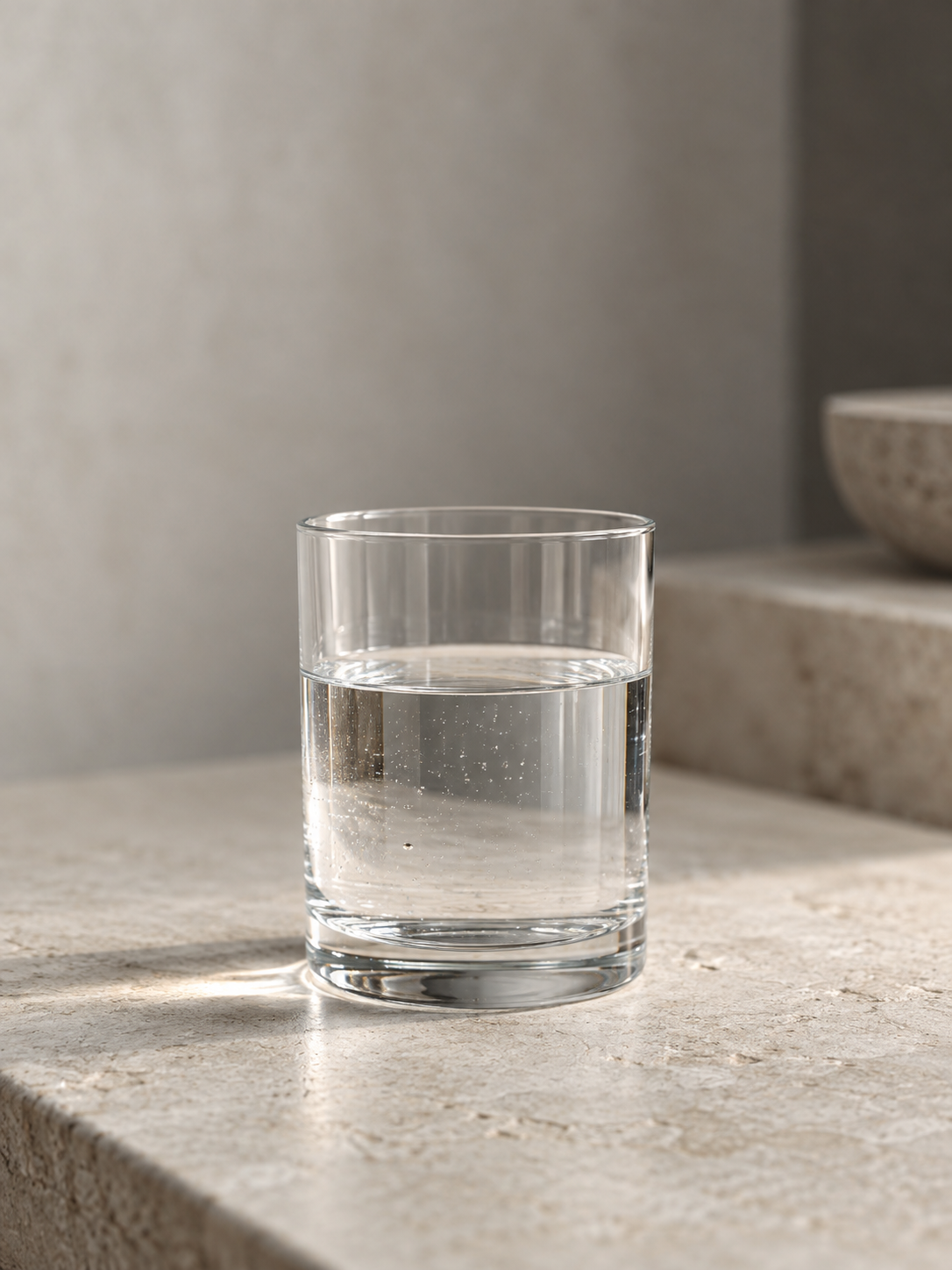 Klares Wasser im Glas